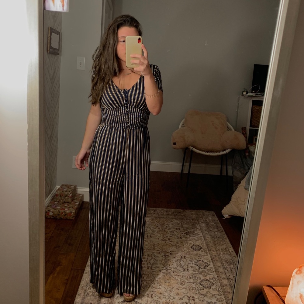 Striped Jumpsuit